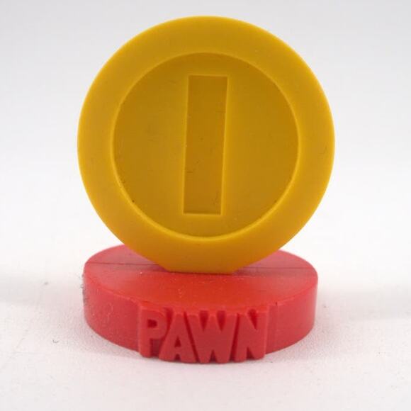 Nintendo Super Mario Chess Game Replacement Coin Token Pawn Toy 2009 - Picture 1 of 5